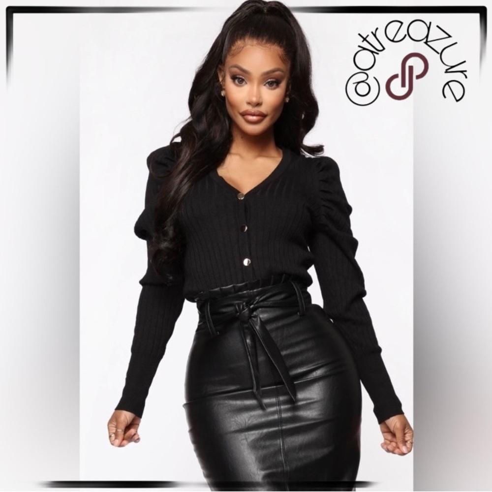 🆕 FashionNova Puffed Sleeve Sweater